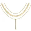 So Charm BijouxCollier par So Charm® ornée de cristaux Swarovski® BS3141-DORE+B2881-DORE+B2382-DORE