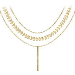 So Charm BijouxCollier par So Charm® ornée de cristaux Swarovski® BS3141-DORE+B2881-DORE+B2382-DORE