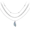 So Charm BijouxCollier par So Charm® ornée de cristaux Swarovski® BS4407-SINI-SN016+B2378-ARGENT+B2370-ARGENT