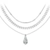 So Charm BijouxCollier par So Charm® ornée de cristaux Swarovski® BS4402-CRYS-SN016+B2881-ARGENT+B2387-ARGENT