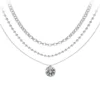 So Charm BijouxCollier par So Charm® ornée de cristaux Swarovski® BS4409-CRYS-SN016+B2378-ARGENT+B2385-ARGENT