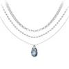 So Charm BijouxCollier par So Charm® ornée de cristaux Swarovski® BS4405-SINI-SN016+B2378-ARGENT+B2385-ARGENT