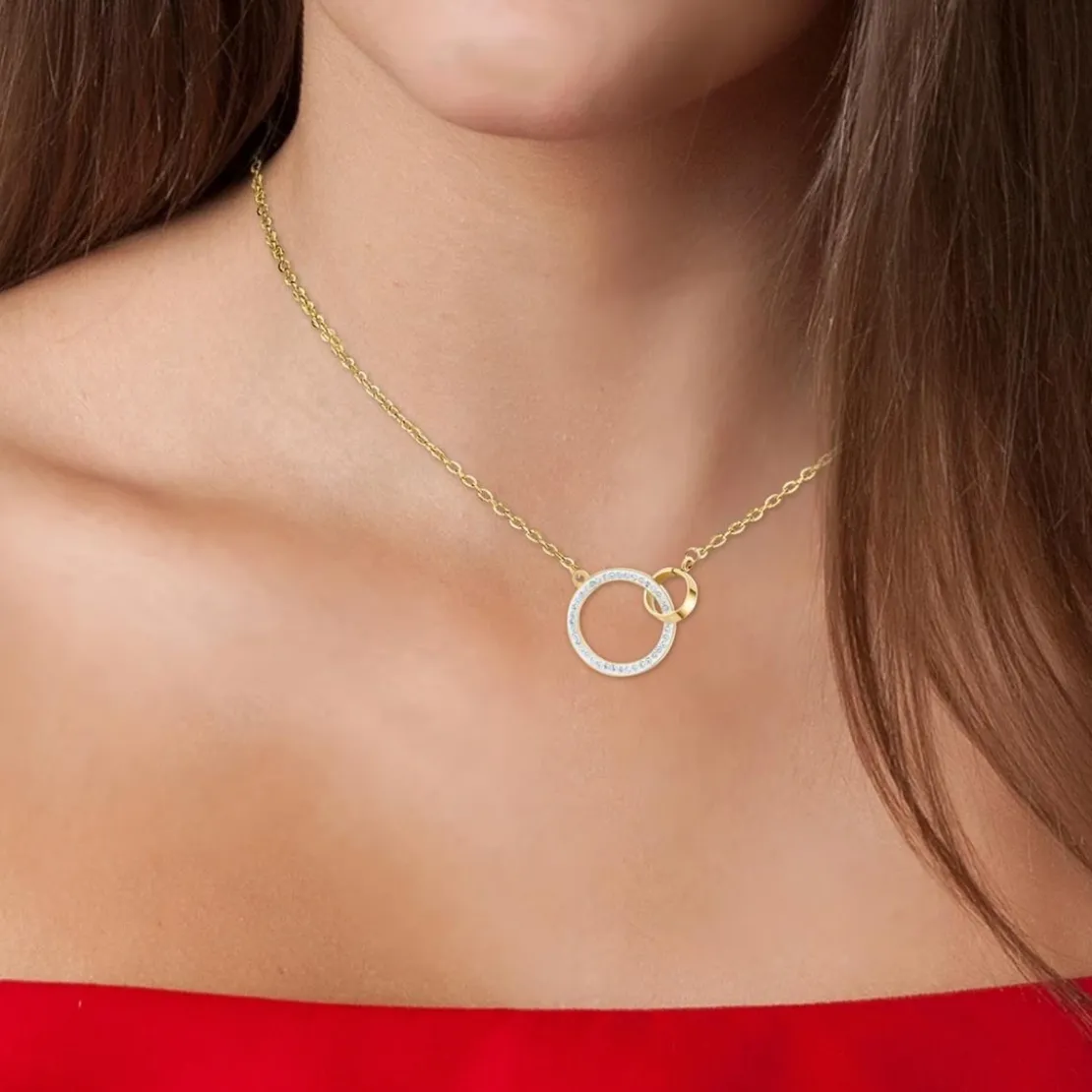 So Charm BijouxCollier par So Charm® ornée de cristaux Swarovski® BS2734-DORE