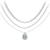 So Charm BijouxCollier par So Charm® ornée de cristaux Swarovski® BS4396-CRYS-SN016+B2378-ARGENT+B2385-ARGENT
