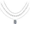 So Charm BijouxCollier par So Charm® ornée de cristaux Swarovski® BS4411-SINI-SN016+B2392-ARGENT+B2382-ARGENT