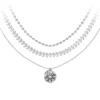 So Charm BijouxCollier rond par So Charm® ornée de cristaux Swarovski® BS4394-CRYS-SN016+B2881-ARGENT+B2385-ARGENT
