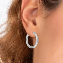 So Charm BijouxCréolesSo Charm - B4140-ARGENT - Boucles D'Oreilles Argentées