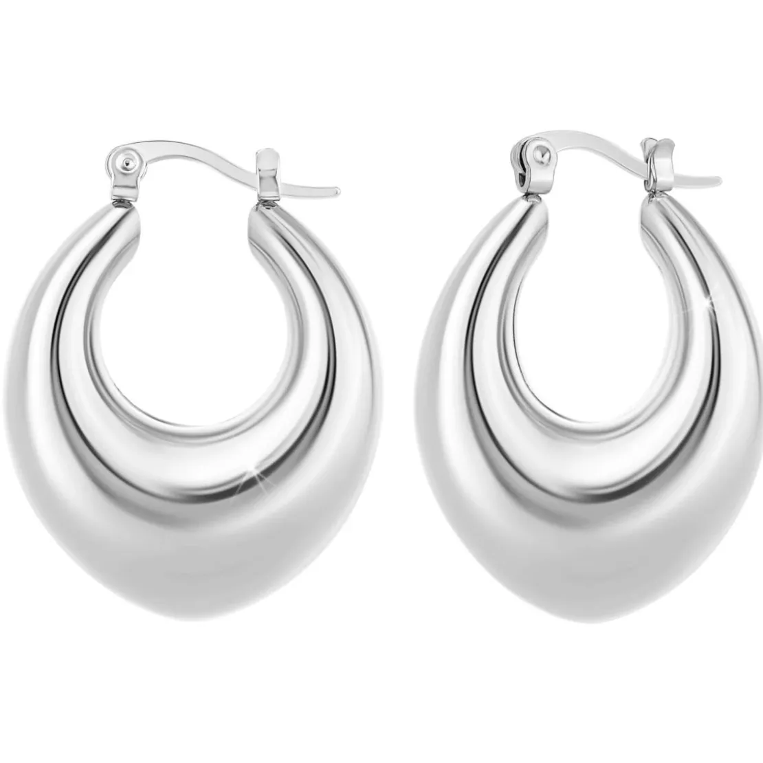 So Charm BijouxCréolesSo Charm - B4013-ARGENT - Boucles D'Oreilles Argentées