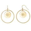 So Charm BijouxCréolesSo Charm - BD2318-BO-DORE-DIAMANT-BLANC - Boucles D'Oreilles Dorées