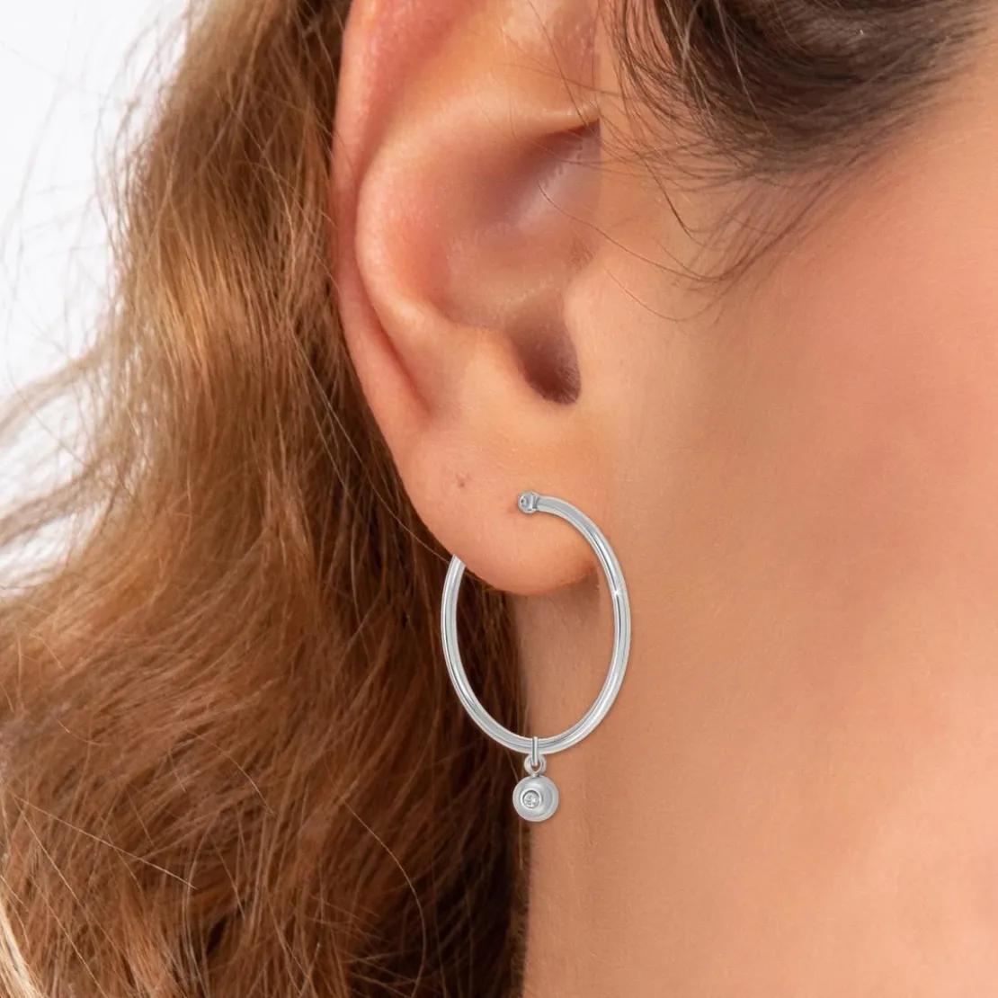 So Charm BijouxCréolesSo Charm - BD2261-ARGENT-DIAMANT - Boucles D'Oreilles Argentées