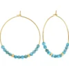 So Charm BijouxCréolesSo Charm - B4255-DORE-APATITE - Boucles D'Oreilles Dorées