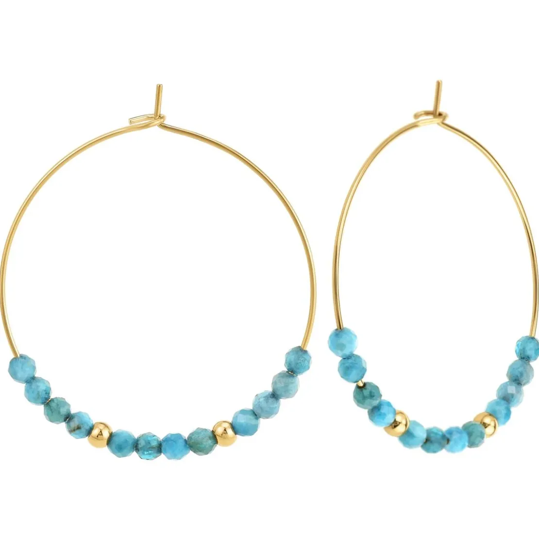 So Charm BijouxCréolesSo Charm - B4255-DORE-APATITE - Boucles D'Oreilles Dorées