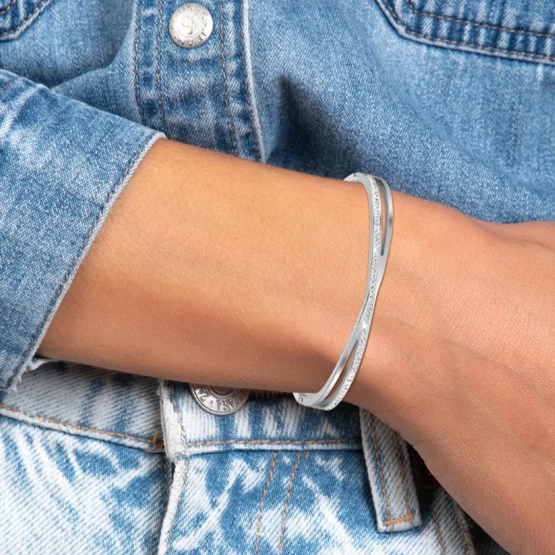 So Charm BijouxJonc FemmeSo Charm - B4063-ARGENT - Bracelet Mode Argenté
