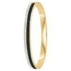 So Charm BijouxJonc FemmeSo Charm - B4338-DORE-NOIR - Bracelet Email Doré