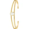 So Charm BijouxJonc FemmeSo Charm - B4237-BLANC - Bracelet Mode Doré