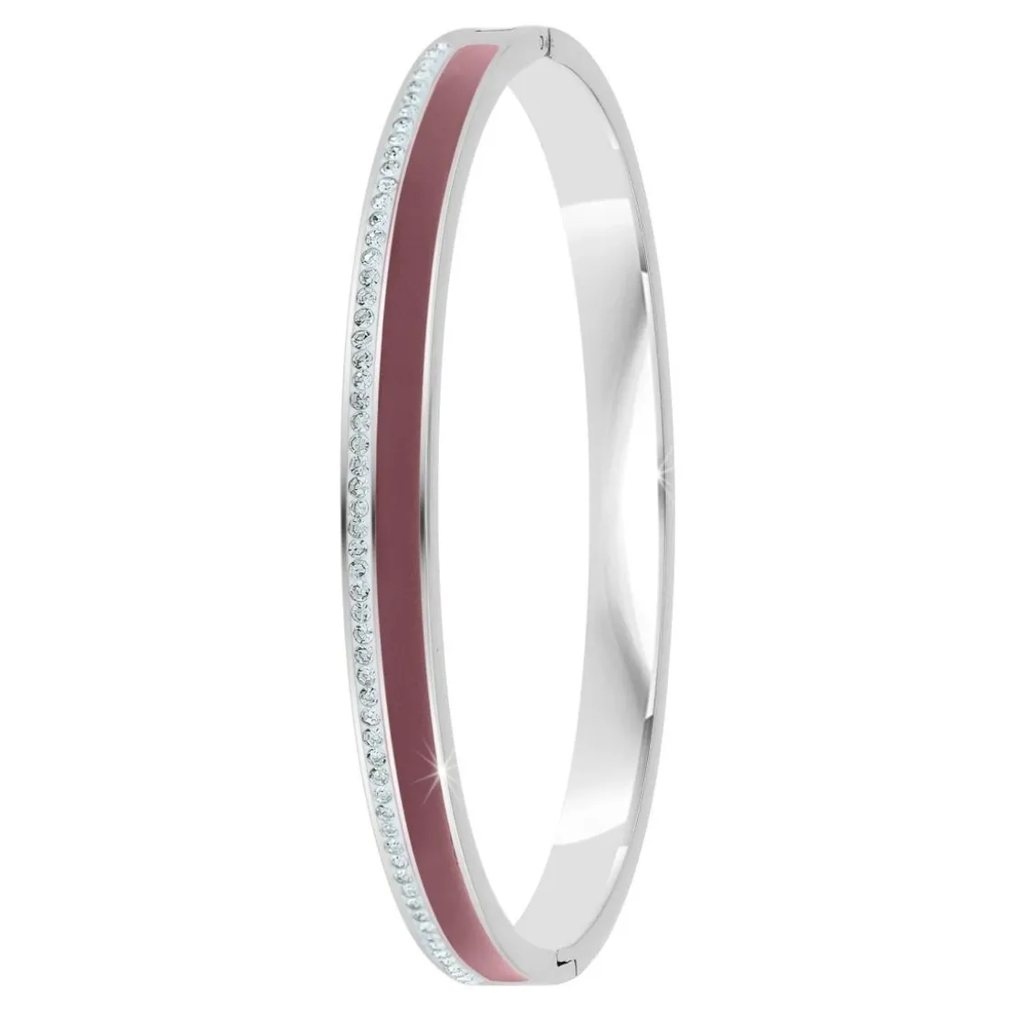 So Charm BijouxJonc FemmeSo Charm - B4338-ARGENT-MARRON - Bracelet Email Argenté
