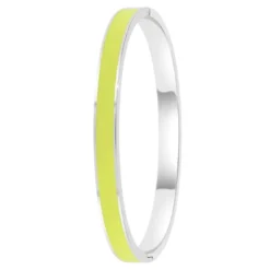 So Charm BijouxJonc FemmeSo Charm - B4339-ARGENT-JAUNE - Bracelet Email Argenté