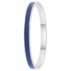 So Charm BijouxJonc FemmeSo Charm - B4339-ARGENT-BLEUFONCE - Bracelet Email Argenté