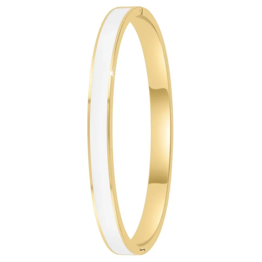 So Charm BijouxJonc FemmeSo Charm - B4339-DORE-BLANC - Bracelet Email Doré