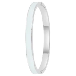 So Charm BijouxJonc FemmeSo Charm - B4339-ARGENT-BLANC - Bracelet Email Argenté