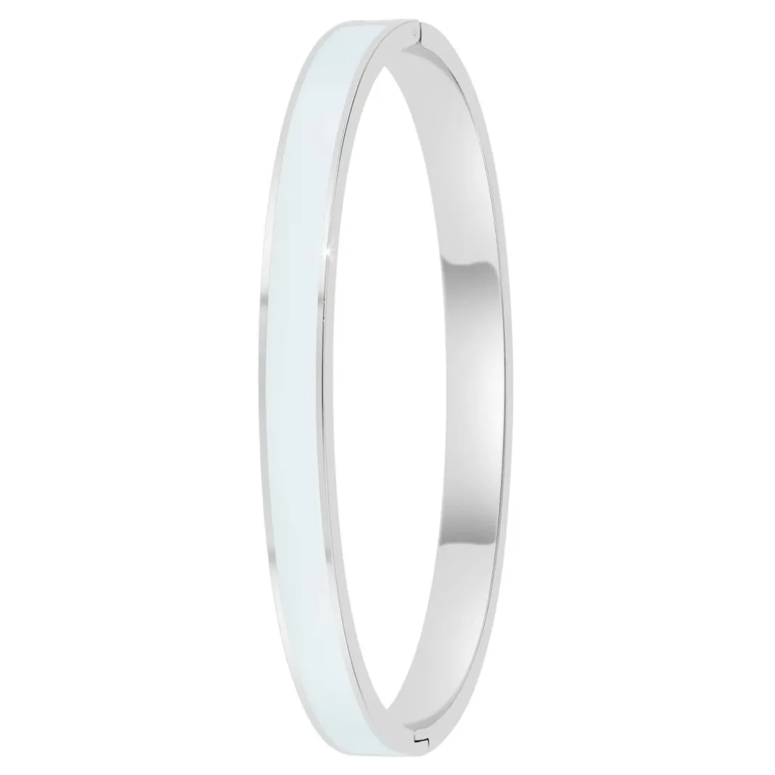 So Charm BijouxJonc FemmeSo Charm - B4339-ARGENT-BLANC - Bracelet Email Argenté