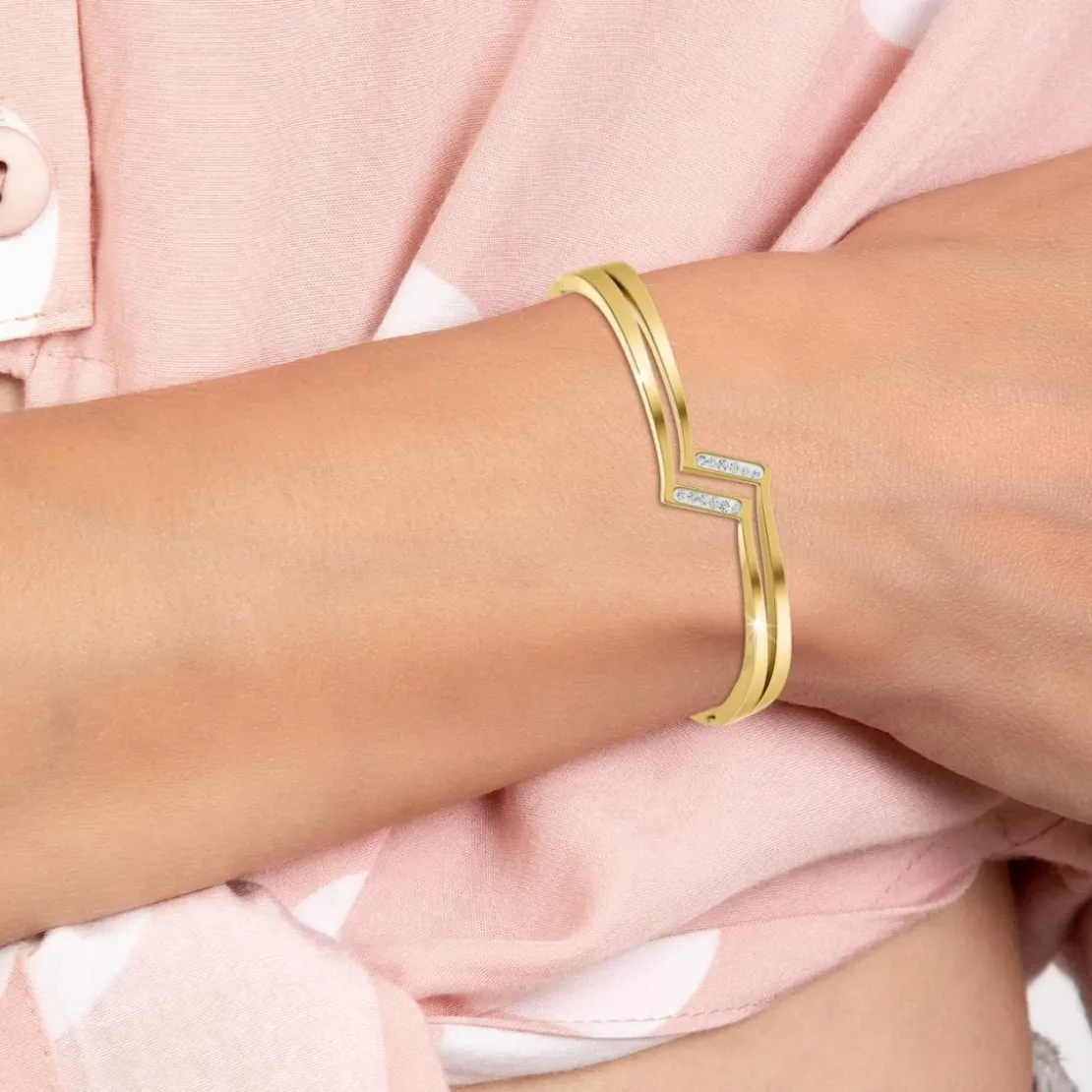 So Charm BijouxJonc FemmeSo Charm - B4122-DORE - Bracelet Mode Doré
