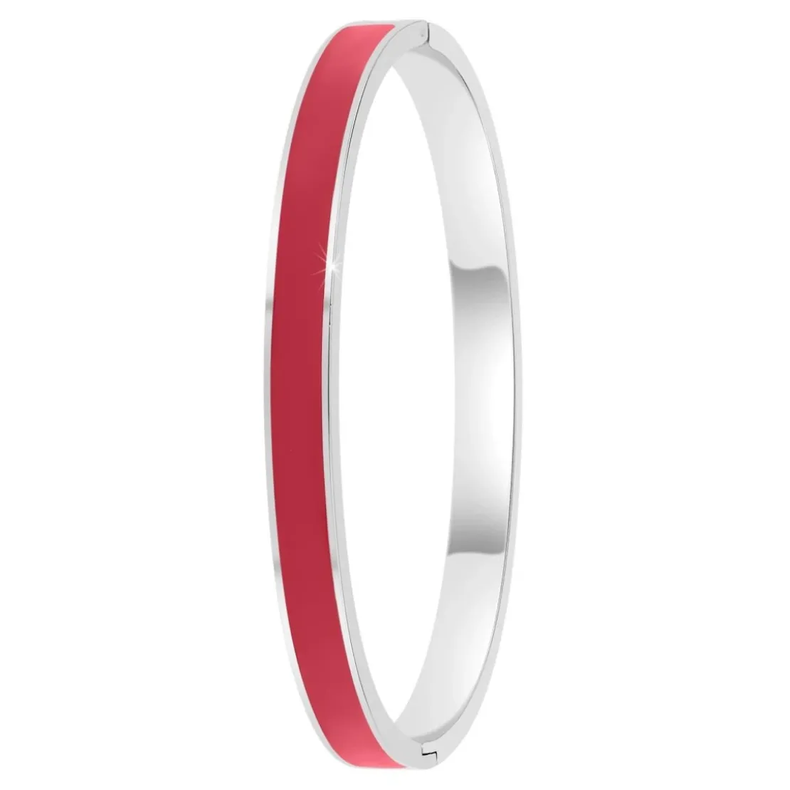 So Charm BijouxJonc FemmeSo Charm - B4339-ARGENT-ROUGE - Bracelet Email Argenté
