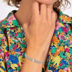 So Charm BijouxJonc FemmeSo Charm - BD2922-ARGENT-DIAMANT - Bracelet Mode Argenté