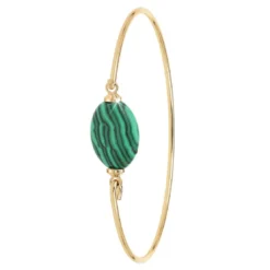 So Charm BijouxJonc FemmeSo Charm - B2492-MALACHITE - Bracelet Mode Doré