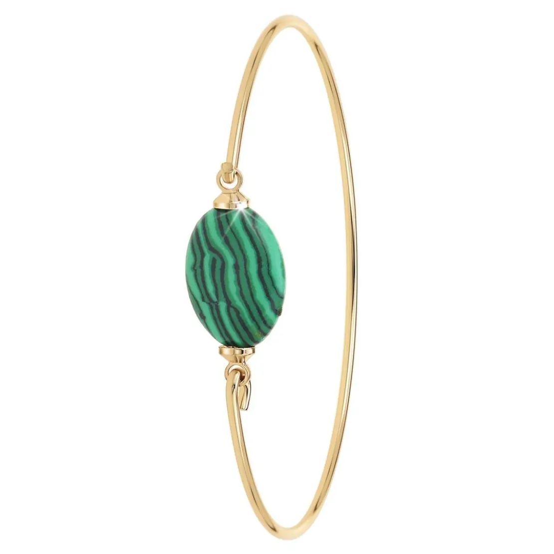 So Charm BijouxJonc FemmeSo Charm - B2492-MALACHITE - Bracelet Mode Doré