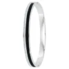 So Charm BijouxJonc FemmeSo Charm - B4338-ARGENT-NOIR - Bracelet Email Argenté
