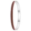 So Charm BijouxJonc FemmeSo Charm - B4339-ARGENT-MARRON - Bracelet Email Argenté