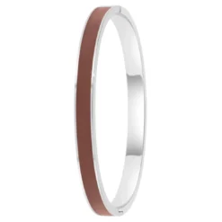 So Charm BijouxJonc FemmeSo Charm - B4339-ARGENT-MARRON - Bracelet Email Argenté