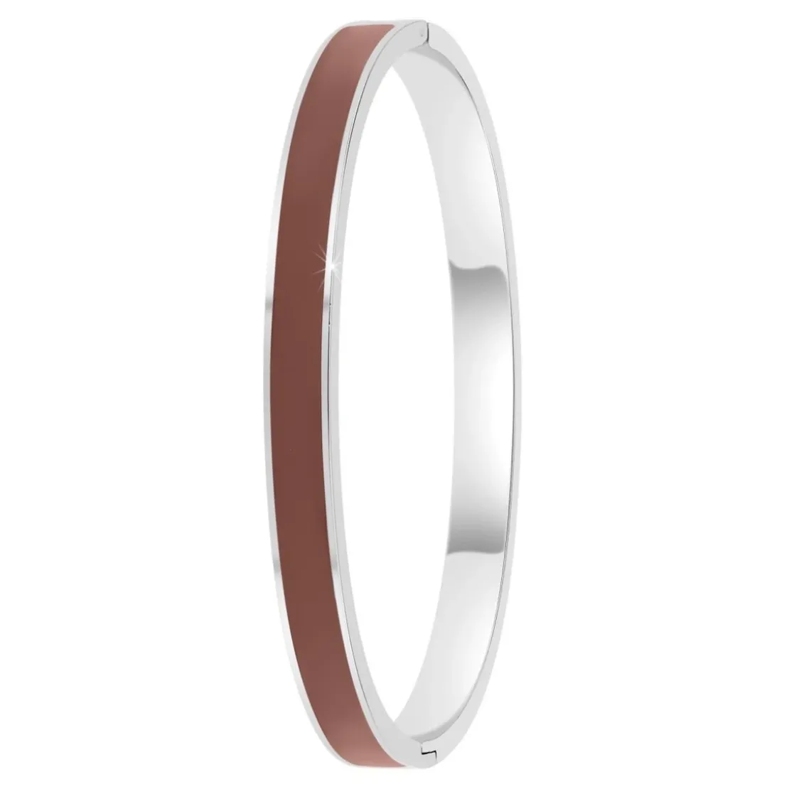 So Charm BijouxJonc FemmeSo Charm - B4339-ARGENT-MARRON - Bracelet Email Argenté