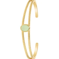 So Charm BijouxJonc FemmeSo Charm - B4237-AVENTURINE - Bracelet Mode Doré