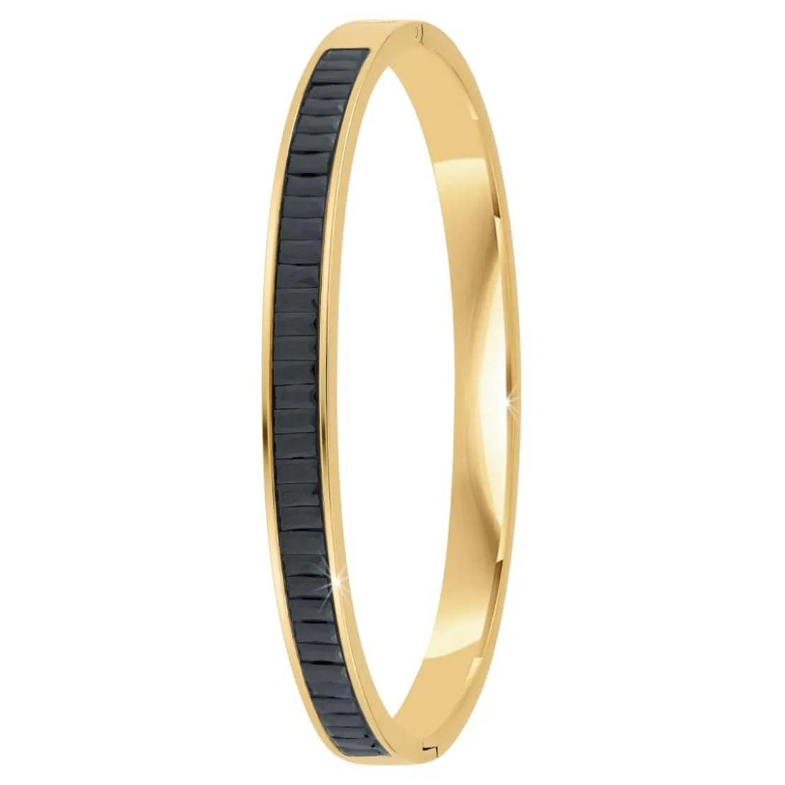 So Charm BijouxJonc FemmeSo Charm - B4337-DORE-NOIR - Bracelet Mode Doré