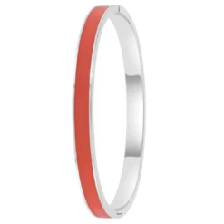 So Charm BijouxJonc FemmeSo Charm - B4339-ARGENT-ORANGE - Bracelet Email Argenté