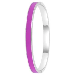 So Charm BijouxJonc FemmeSo Charm - B4339-ARGENT-VIOLET - Bracelet Email Argenté