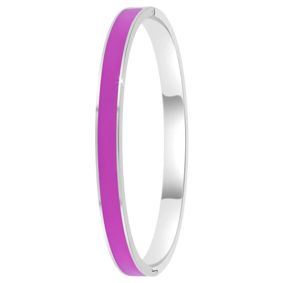 So Charm BijouxJonc FemmeSo Charm - B4339-ARGENT-VIOLET - Bracelet Email Argenté