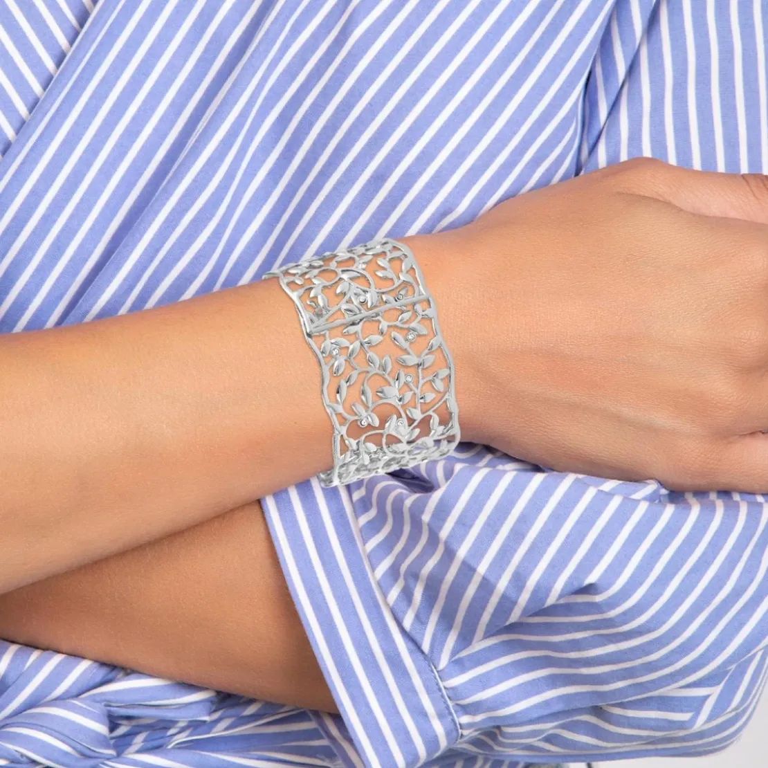 So Charm BijouxManchette Femme So Charm - B3405-ARGENT - Bracelet Mode Argenté