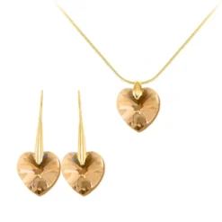 So Charm BijouxParure cœur par So Charm® ornée de cristaux Swarovski® BS001-SN022+SE019-GOSH