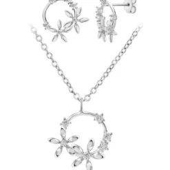 So Charm BijouxParure Femme So Charm - B3244-ARGENT+B2296-ARGENT - Parure Mode Argentée