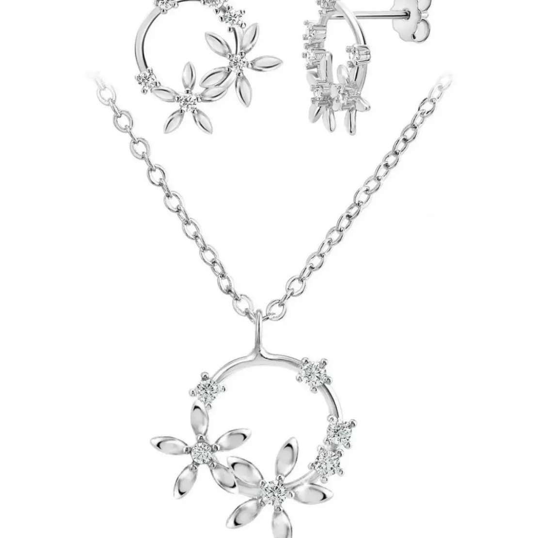 So Charm BijouxParure Femme So Charm - B3244-ARGENT+B2296-ARGENT - Parure Mode Argentée