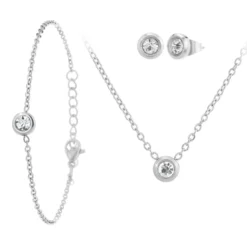 So Charm BijouxParure Femme So Charm - B3367-ARGENT - Parure Mode Argentée