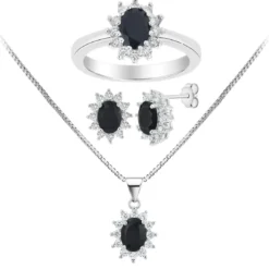 So Charm BijouxParure Femme So Charm - B2948-NOIR - Parure Mode Argentée