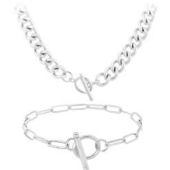 So Charm BijouxParure Femme So Charm - B3146-ARGENT+B3180-ARGENT - Parure Mode Argentée