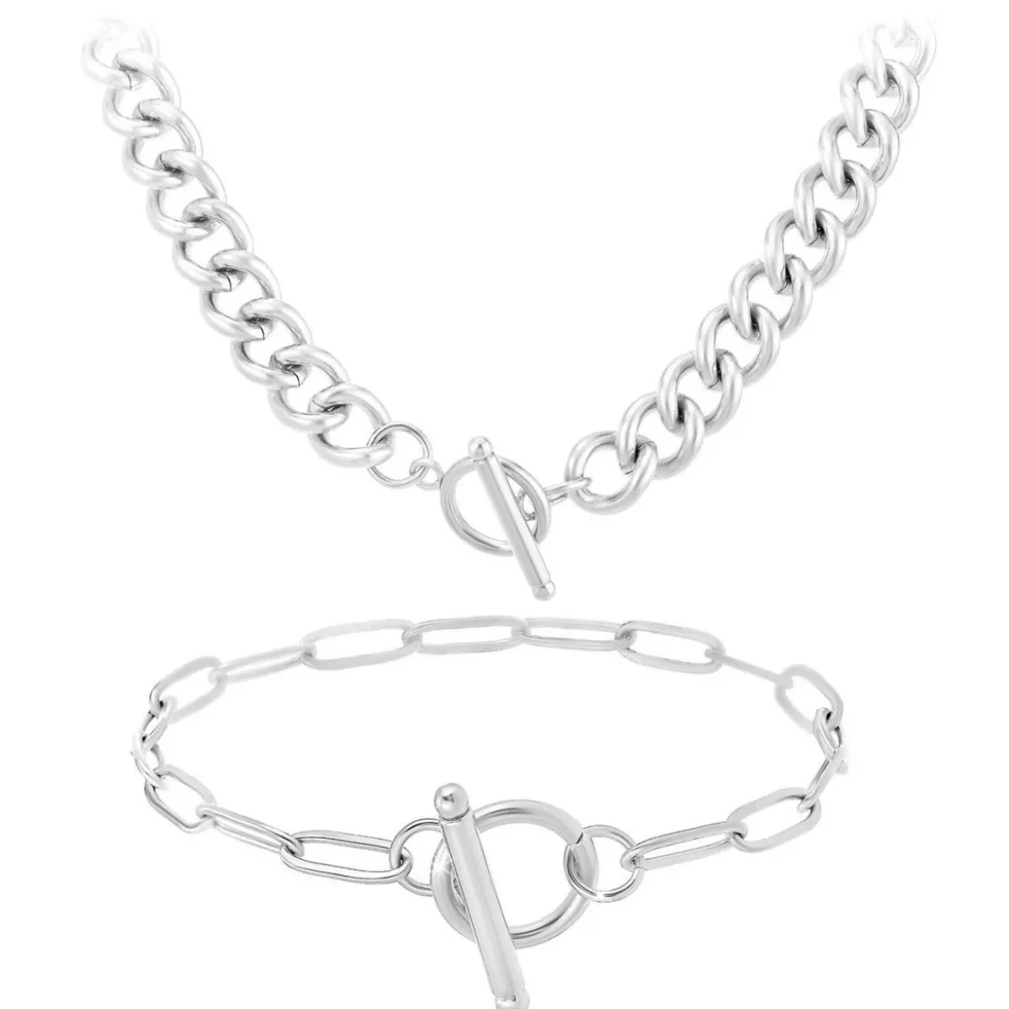 So Charm BijouxParure Femme So Charm - B3146-ARGENT+B3180-ARGENT - Parure Mode Argentée