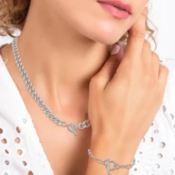 So Charm BijouxParure Femme So Charm - B3146-ARGENT+B3180-ARGENT - Parure Mode Argentée