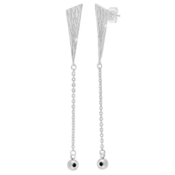 So Charm BijouxPendantes So Charm - BD2632-ARGENT-DIAMANT - Boucles D'Oreilles Argentées