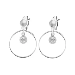 So Charm BijouxPendantes So Charm - BD4182-ARGENT-DIAMANT - Boucles D'Oreilles Argentées
